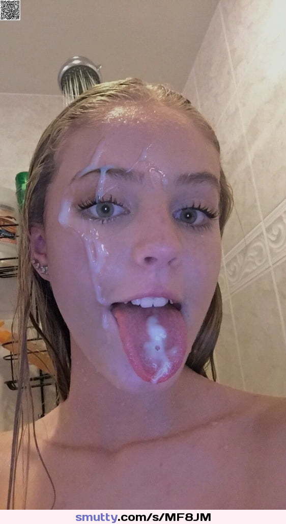 Choker Brunette Cleavage NonNude CumOnFace Facial Hot Sexy Selfshot Selfie Goths